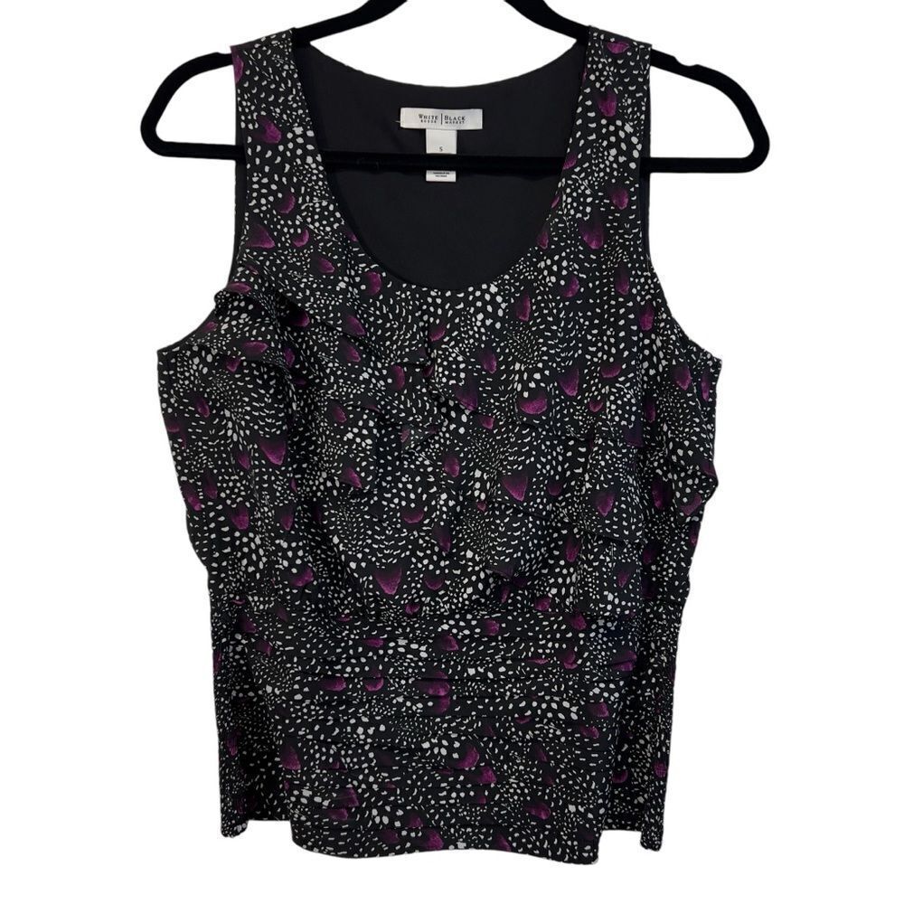 White House Black‎ Market elastic back Black Tank Top small